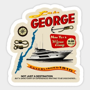 Lake George Vintage Sticker